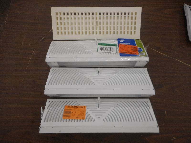 lot 93 image: (4) 15 BASEBOARD VENTS