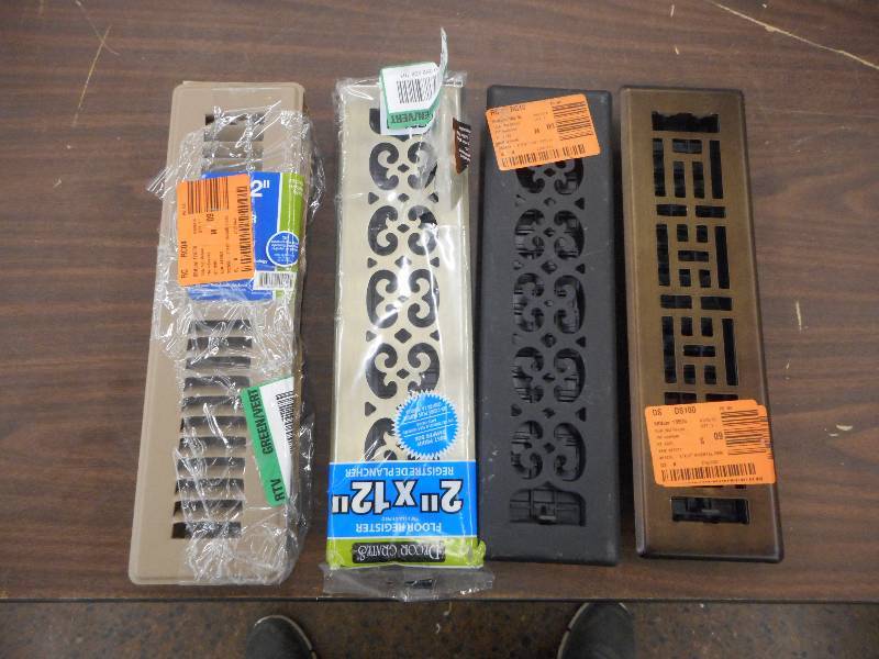 lot 91 image: (4) 2X12 HEAT REGISTER VENTS