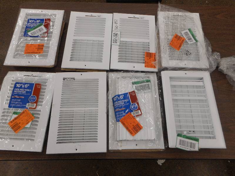 lot 88 image: (8) 10 X 6 HEAT REGISTERS