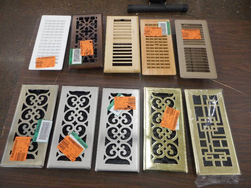 lot 87 image: (10) 4X10 HEAT REGISTER VENTS