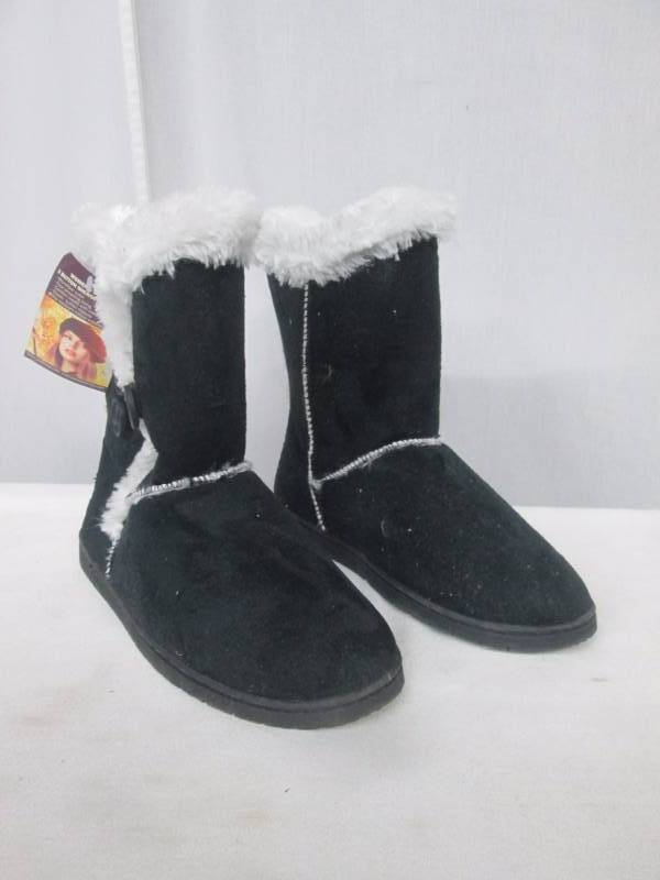 Dawgs Womens 9 3-Button Microfiber Boots