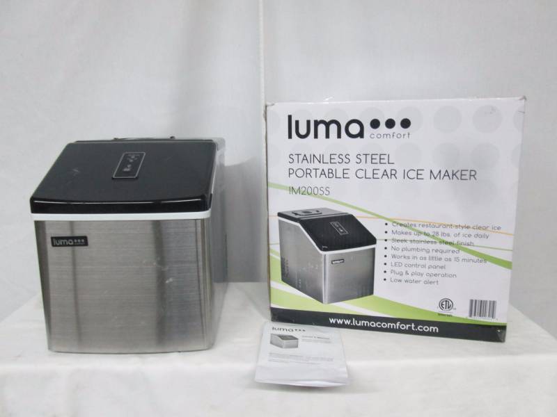 Luma Comfort Stainless Steel Portable Ice Maker