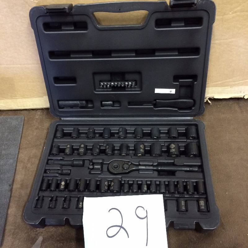 lot 29 image: Stanley Black Crome 60 PCS