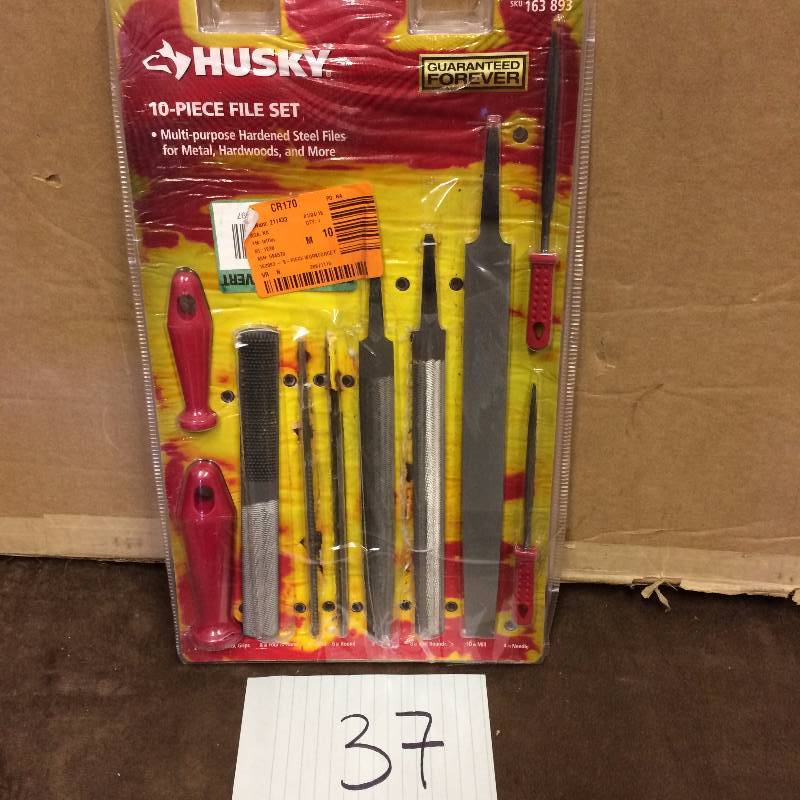 lot 37 image: Husky 10 PC File Set