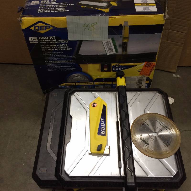 lot 48 image: QEP 650 XT 7 Wet Tile Saw used in very good Condition