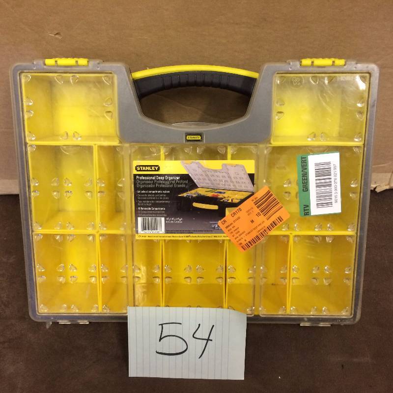 lot 54 image: Stanley Pro Deep Organizer broken handle