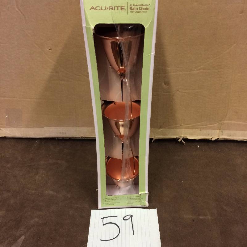 lot 59 image: Acu Rite Rain Chain New
