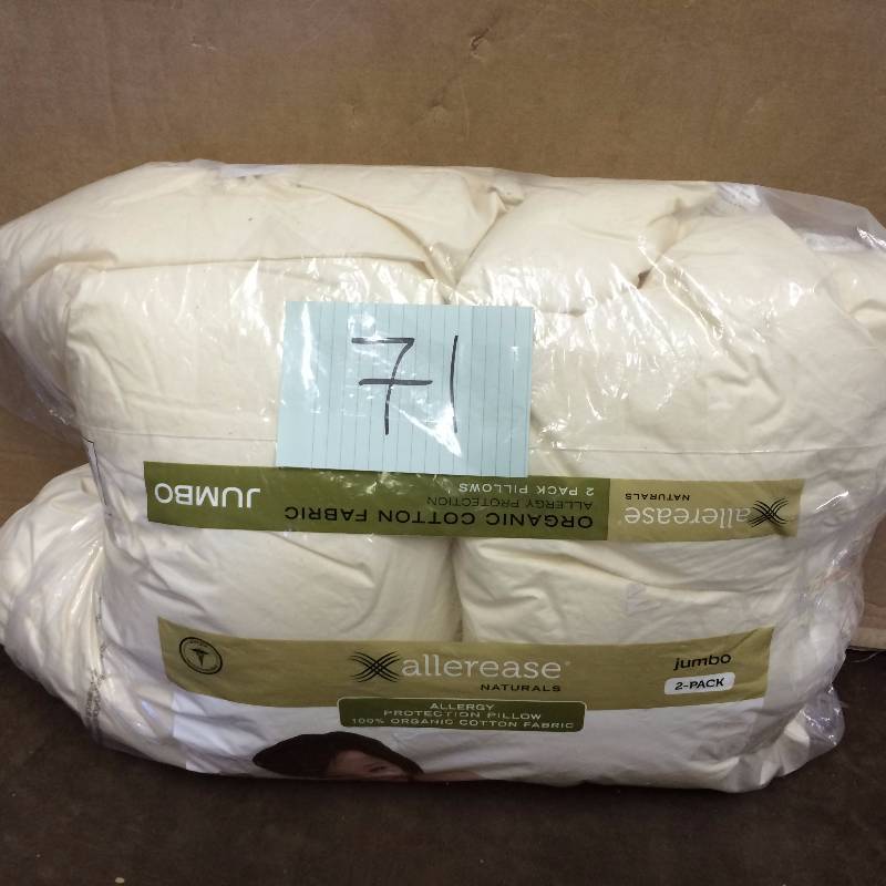 lot 71 image: Jumbo Allerease Pillows