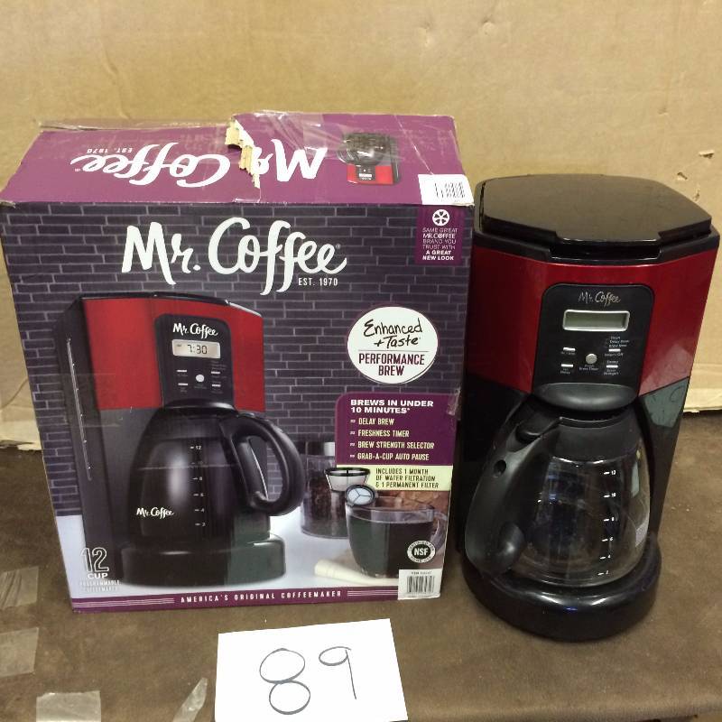 lot 89 image: Mr Coffee Performance Brew used tested works