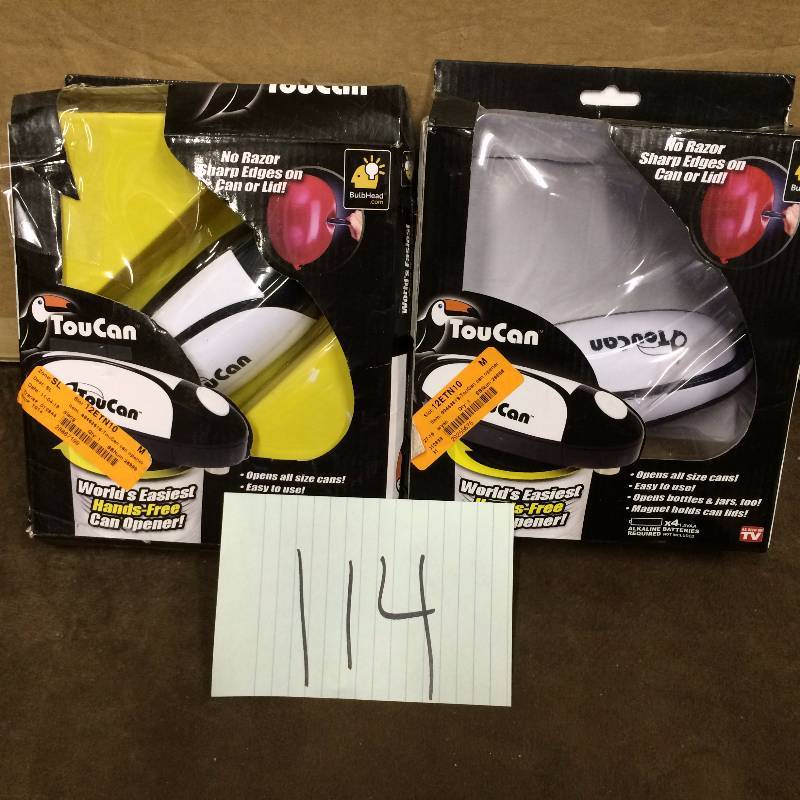 lot 114 image: Lot of 2 Toucan can openers