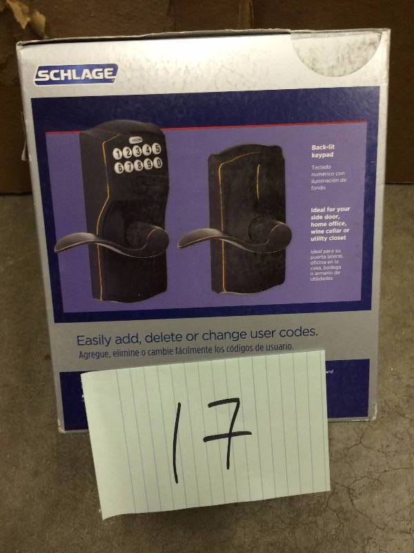 lot 17 image: Schlage Door entry keyless