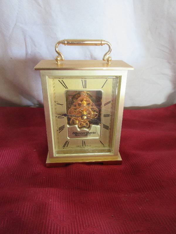 COLLECTIBLE 1989 MASTERPARTS TRAINING MANTLE CLOCK