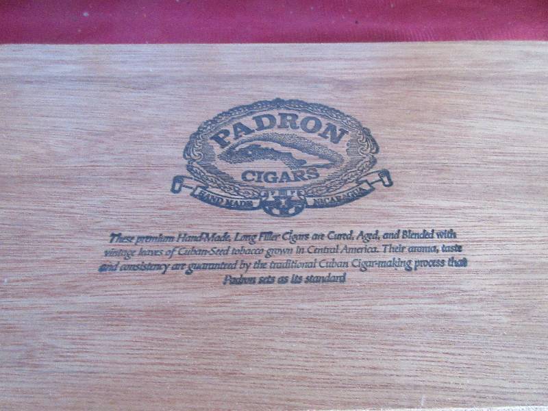 WOOD PADON CIGAR BOX