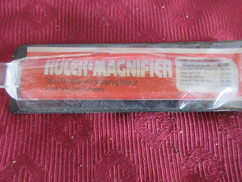 VINTAGE RULER MAGNIFIER