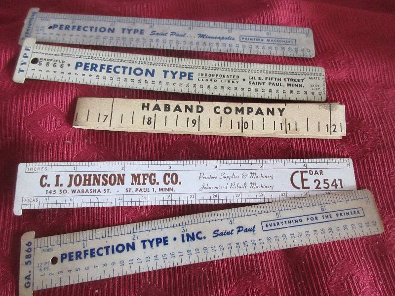 5 COLLECTIBLE RULERS