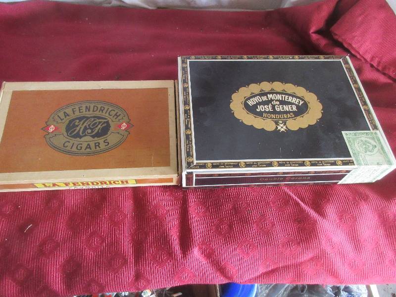 2 COLLECTIBLE CIGAR BOXES