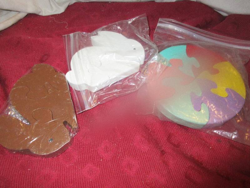 3 HAND CRAFTED WOOD PUZZLES