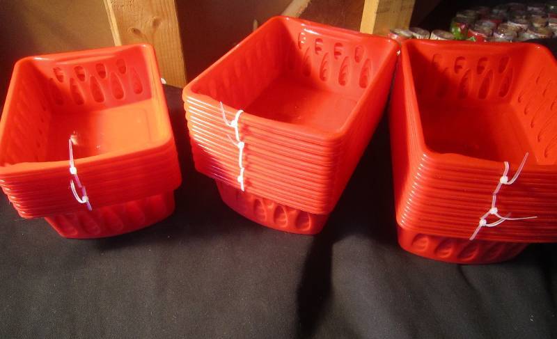 NEW LOT - 24 Plastic Baskets