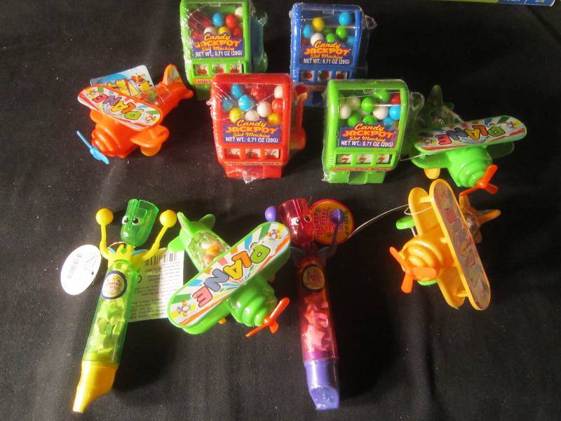 NEW LOT - 10 Candy Filled Toys