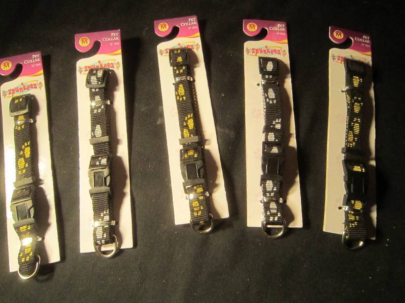 NEW LOT - 5 Pet Collars 16