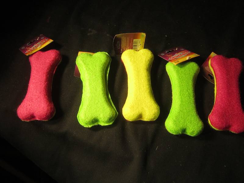 NEW LOT - 5 Dog Bone Toys