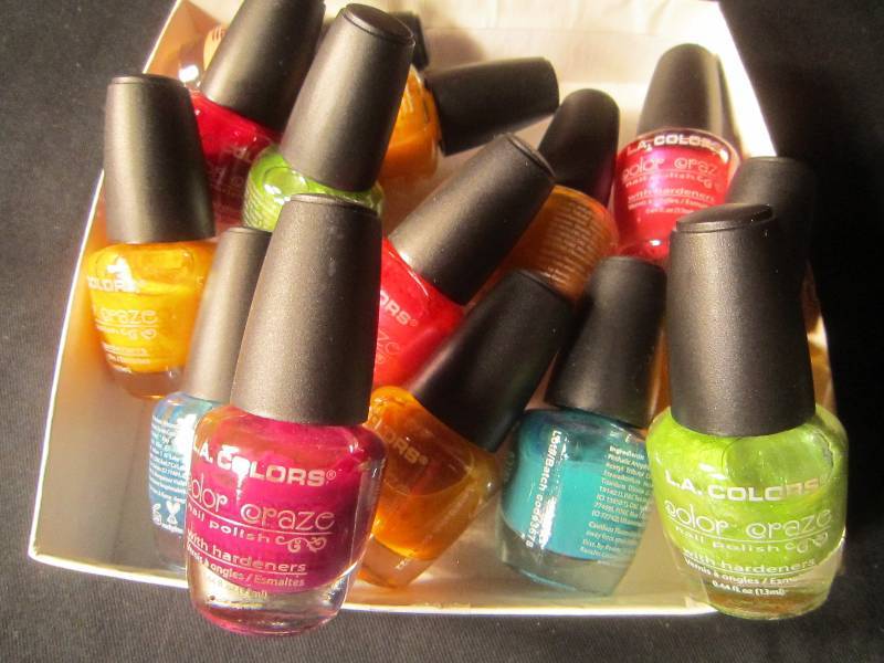 NEW LOT - 12 L.A. Color Color Craze Nail Polishes