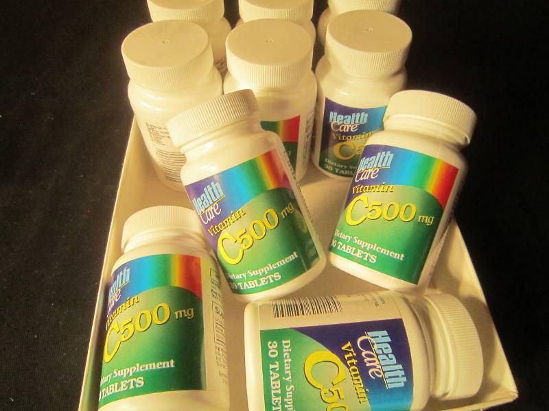 NEW LOT 10 Bottles of Vitamin C 500