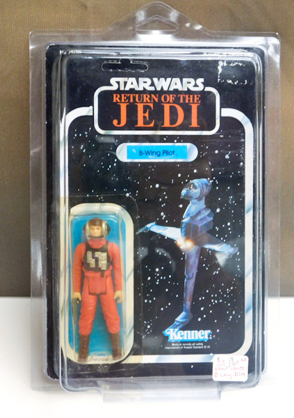 lot 2 image: Vintage Star Wars Return of the Jedi, B-Wing Pilot, factory sealed.
