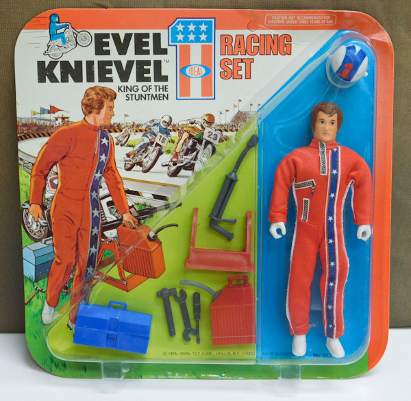 lot 11 image: Vintage 1975 Evel Knievel, Action Figure, new in package