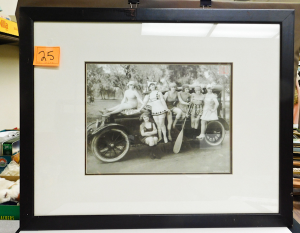 lot 25 image: Vintage framed photo of group of women approx 1920s
