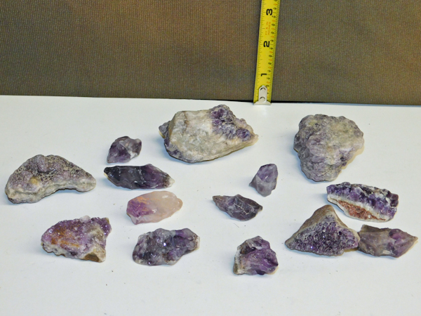 lot 113 image: Canadian Amethyst clusters