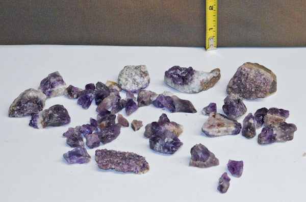lot 114 image: Canadian Amethyst clusters