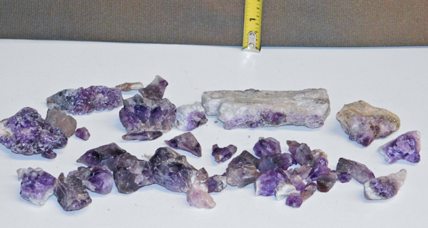 lot 115 image: Canadian Amethyst clusters