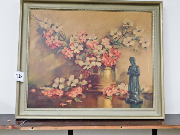 lot 118 image: vintage 34 x 28 wall art please see photos