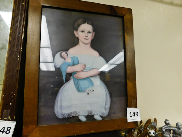 lot 149 image: wooden framed print