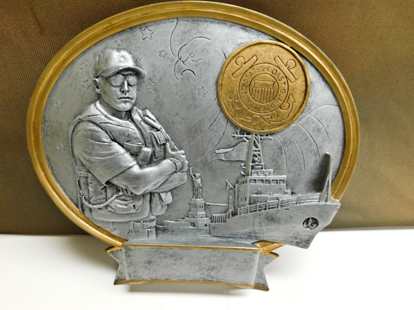 lot 165 image: United States Coast Guard 1790 award can be engraved