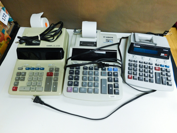 lot 194 image: 3 printer calculators and other office equipmant