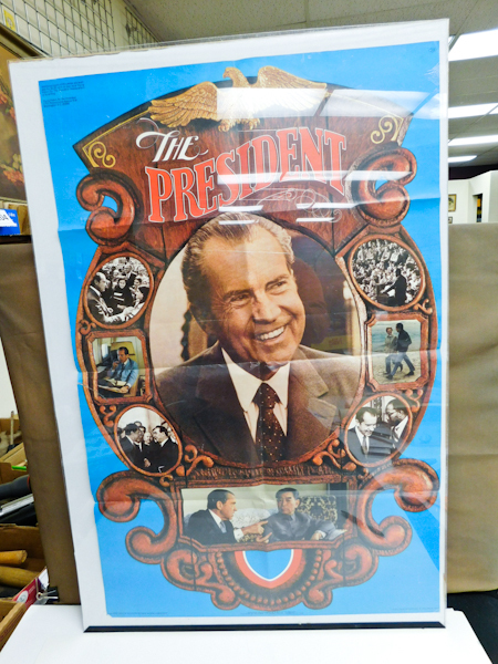 lot 213 image: Richard Nixon The President poster 34 x 22
