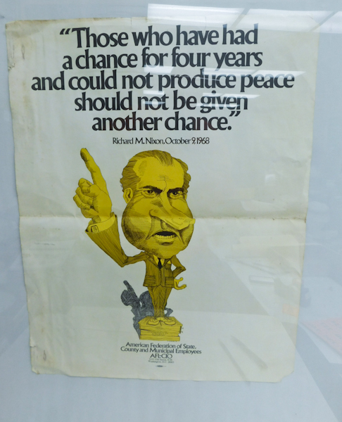 lot 214 image: AFL-CIO Richard Nixon Poster 17 x 22