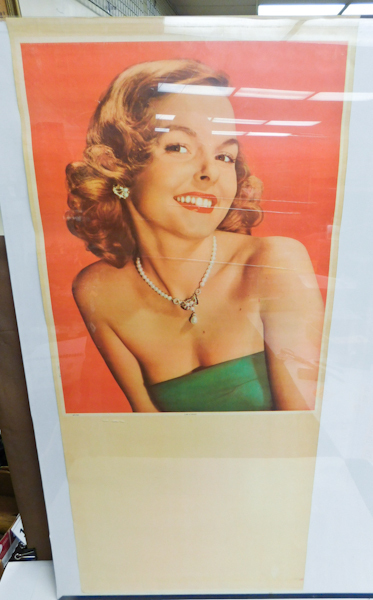 lot 216 image: Pin Up Girl Calendar Blank Printed in Mexico 16 X 35