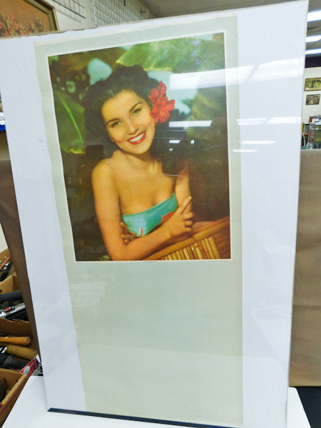 lot 217 image: Pin Up Girl Calendar Blank Printed in Mexico 16 X 35