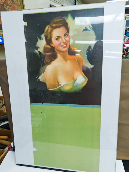 lot 223 image: Pin Up Girl Calendar Blank Printed in Mexico 16 X 35