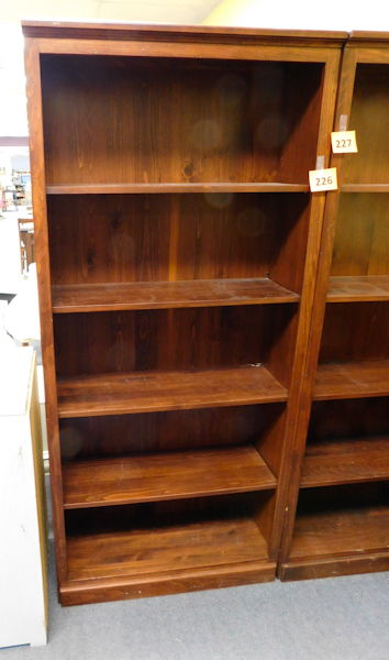 lot 226 image: Wood Book Shelf