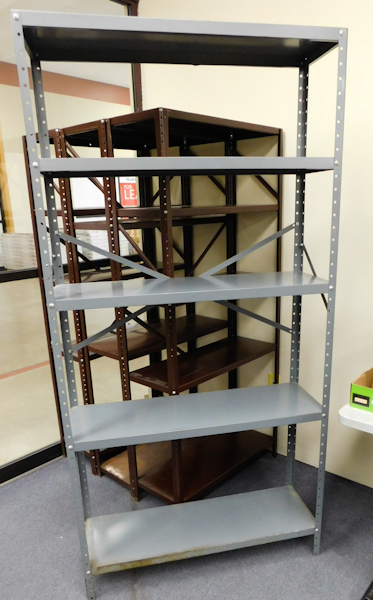 lot 228 image: Metal storage shelf