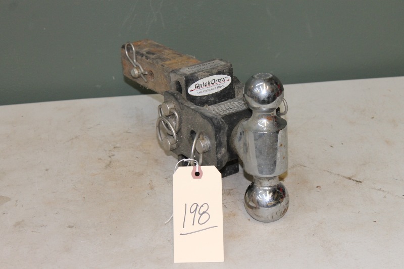 lot 198 image: Adjustable Trailer Hitch Ball Mount