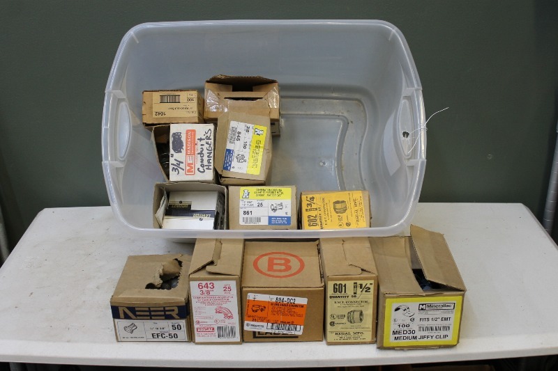 lot 155 image: Misc. Electrical Pipe Connectors