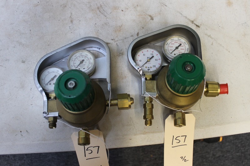 lot 157 image: Acetylene Oxygen Regulators