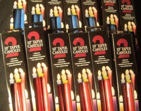 NEW LOT - 13 sets of 2 - 10 Taper Candles