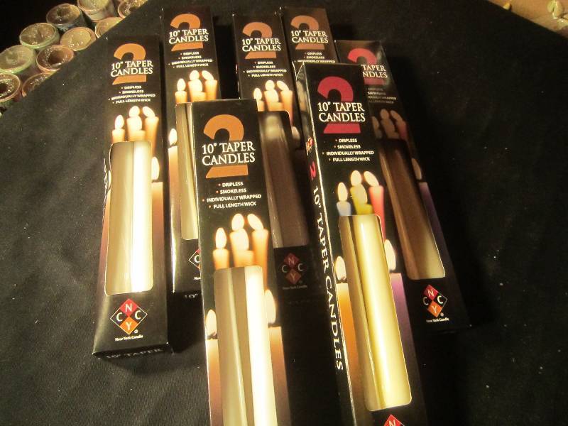 NEW LOT - 7 sets of 2 - 10 Taper Candles