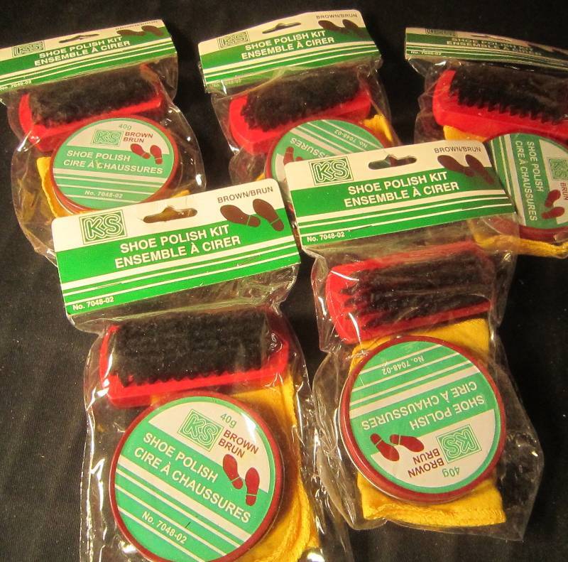 NEW LOT - 5 Shoe Polish Kits